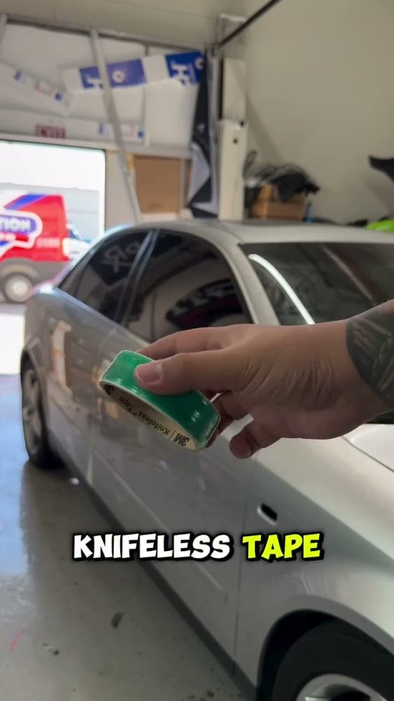 How to use knifeless tape on a Tesla Model 3 - Aura Vinyl