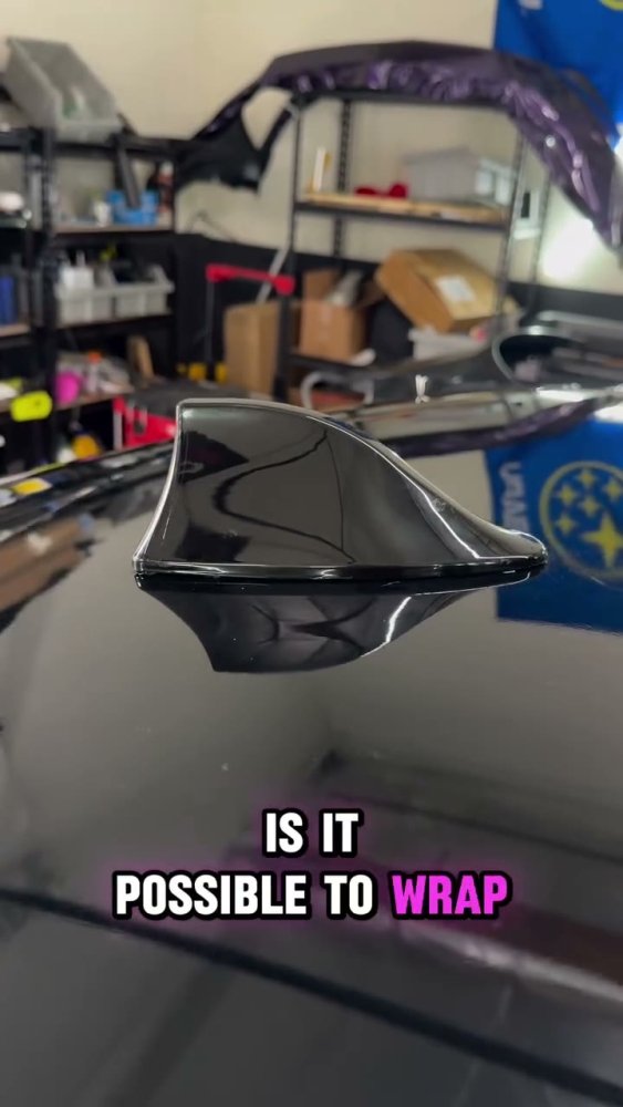 How to wrap a roof with the antenna still on - Aura Vinyl