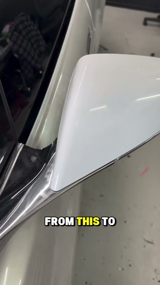 How to Wrap a Tesla Model S Mirror in Two Pieces - Aura Vinyl