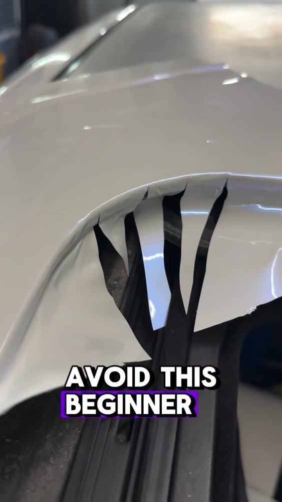 How to wrap sunroof corners on an Audi - Aura Vinyl
