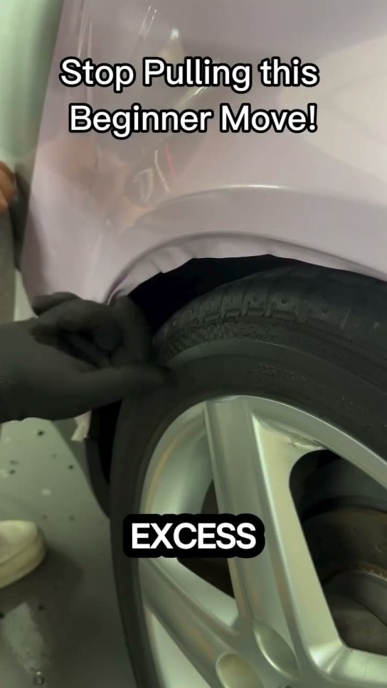 How to wrap wheel wells on a red Audi TT - Aura Vinyl