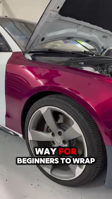 Hyper Gloss Metallic Cherry Red PPF on an Audi A5 - Aura Vinyl