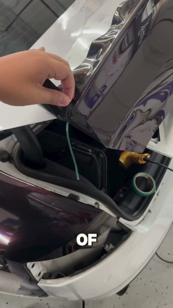Knifeless Tape Tip on an Audi A3 Trunk - Aura Vinyl