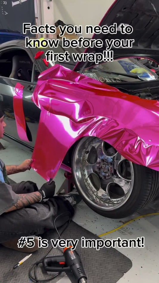 Pink vinyl wrap on a Honda S2000 - Aura Vinyl