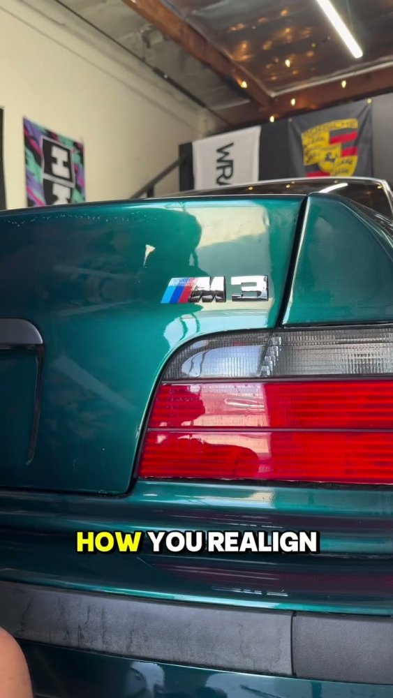 Realigning emblems on a 1992-1999 BMW M3 - Aura Vinyl