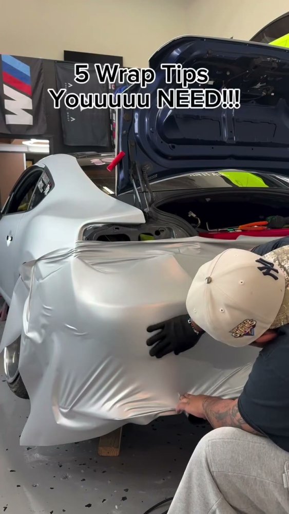 Satin Silver Wrap on a 2012-2020 Subaru BRZ - Aura Vinyl