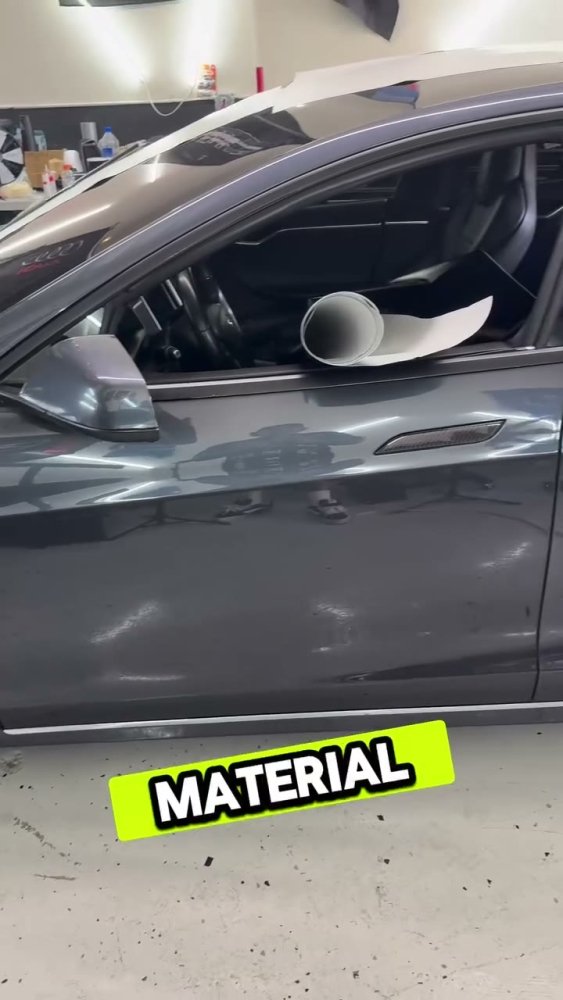 Tesla Model S Side Panel Wrap Cutting Tutorial - Aura Vinyl