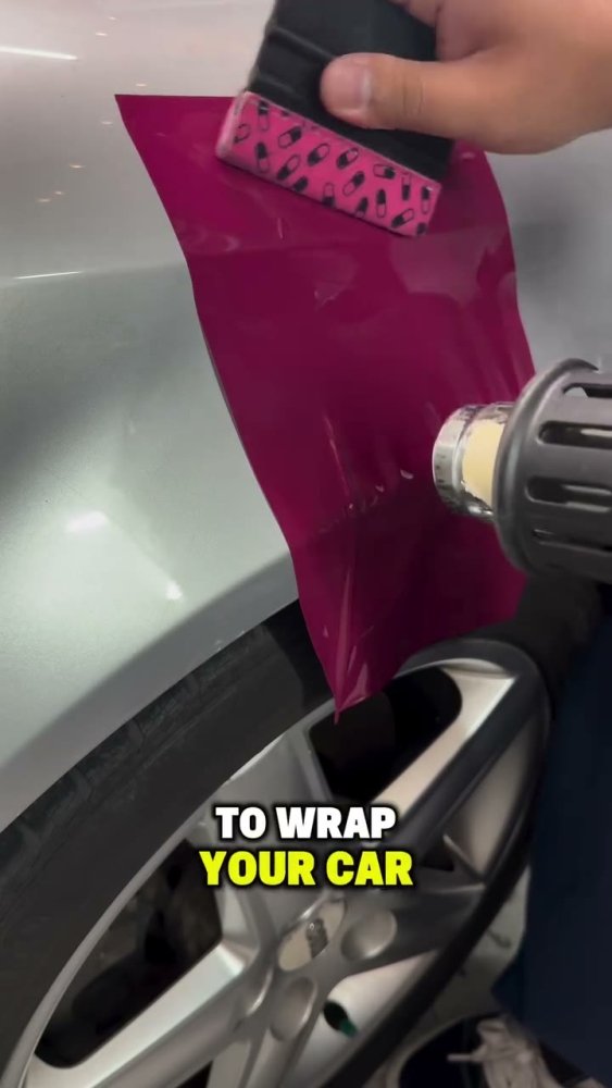 Vinyl wrap heating technique on an Audi - Aura Vinyl