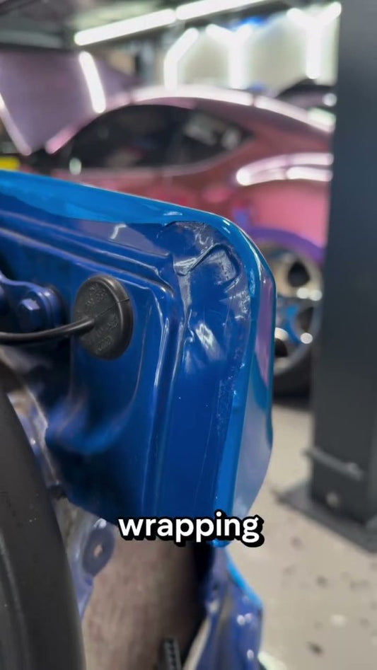 Vinyl wrap seam repair on a Subaru BRZ - Aura Vinyl