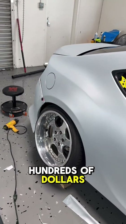 Vinyl wrap sectioning on a Subaru BRZ - Aura Vinyl