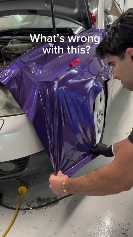 Vinyl wrap tension tutorial on an Audi A4 - Aura Vinyl