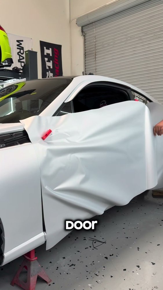 White wrap on a 2013-2020 Subaru BRZ - Aura Vinyl