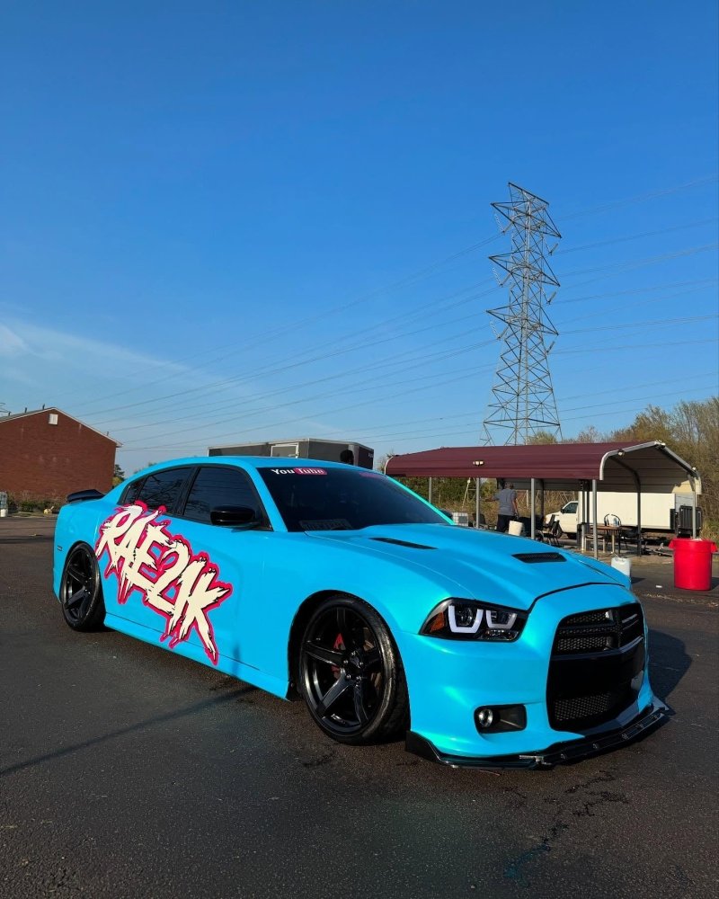 Gloss Coral Sky Blue - Aura Vinyl