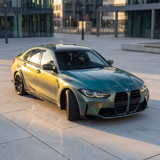 Gloss Diamond Cement Grey Gold Shift - Aura Vinyl