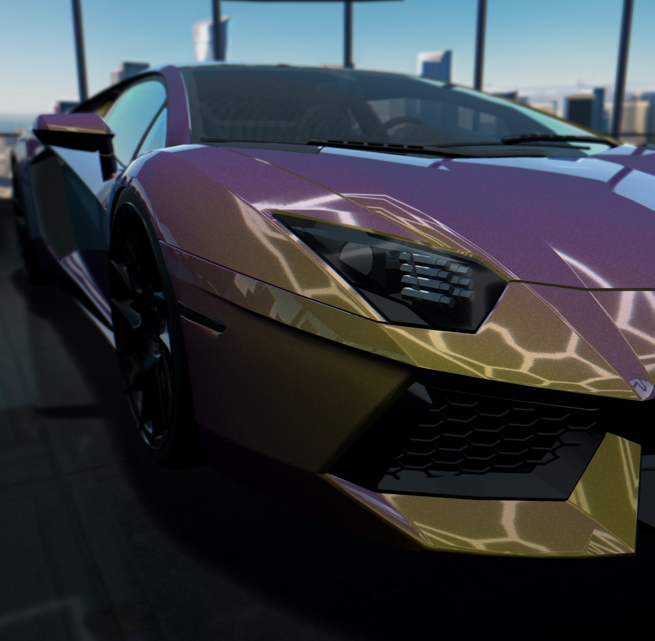 Gloss Diamond Nebula Purple Gold