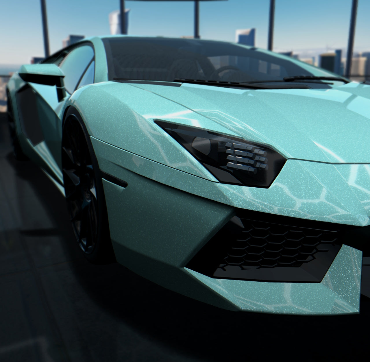 Gloss Diamond Sparkle Tiffany Blue