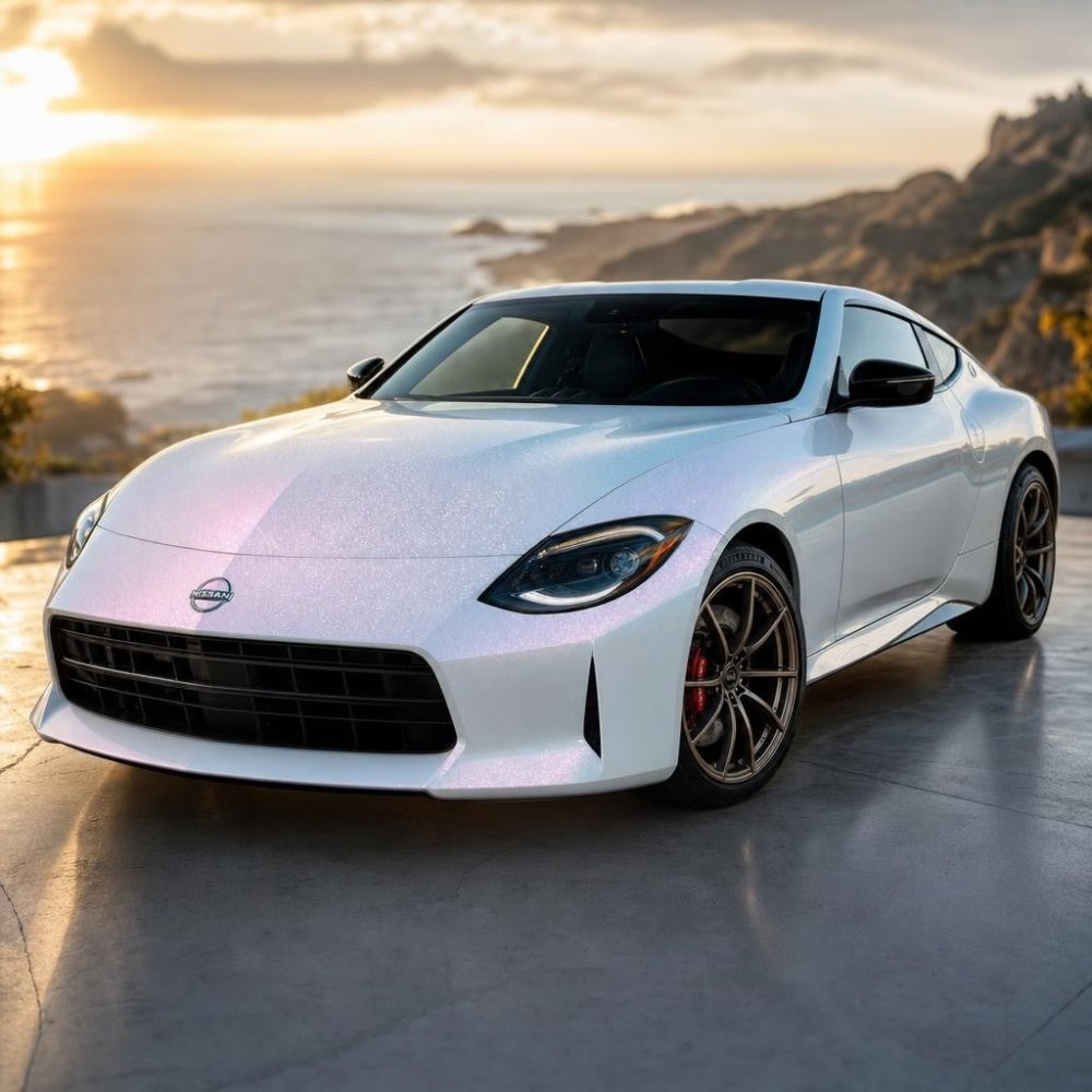 Gloss Diamond White Red Shift - Aura Vinyl