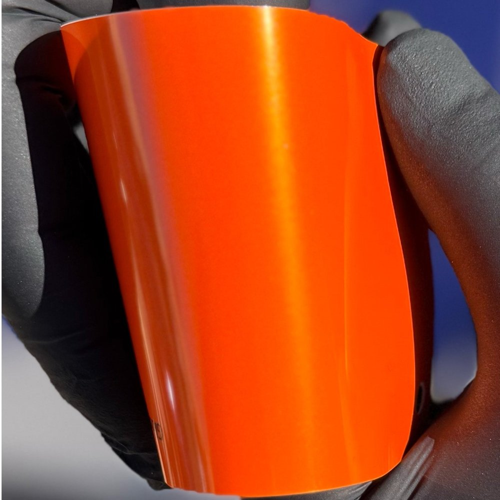 Gloss Paint Metallic Bright Orange - Aura Vinyl