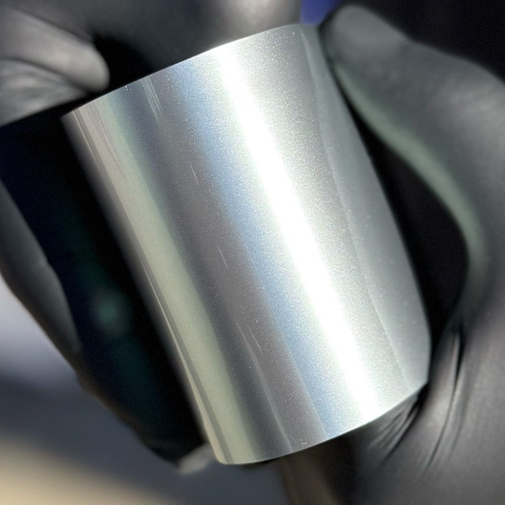 Gloss Paint Metallic Grey Mint Green - Aura Vinyl