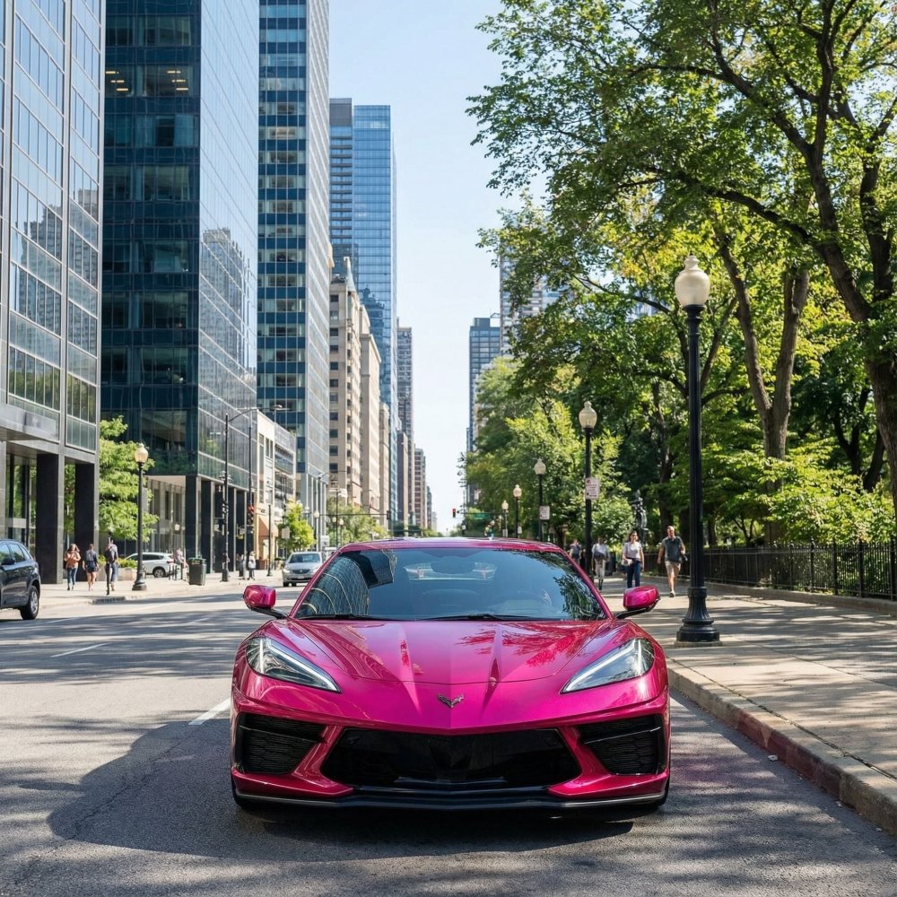 Gloss Paint Metallic Raspberry Pink - Aura Vinyl