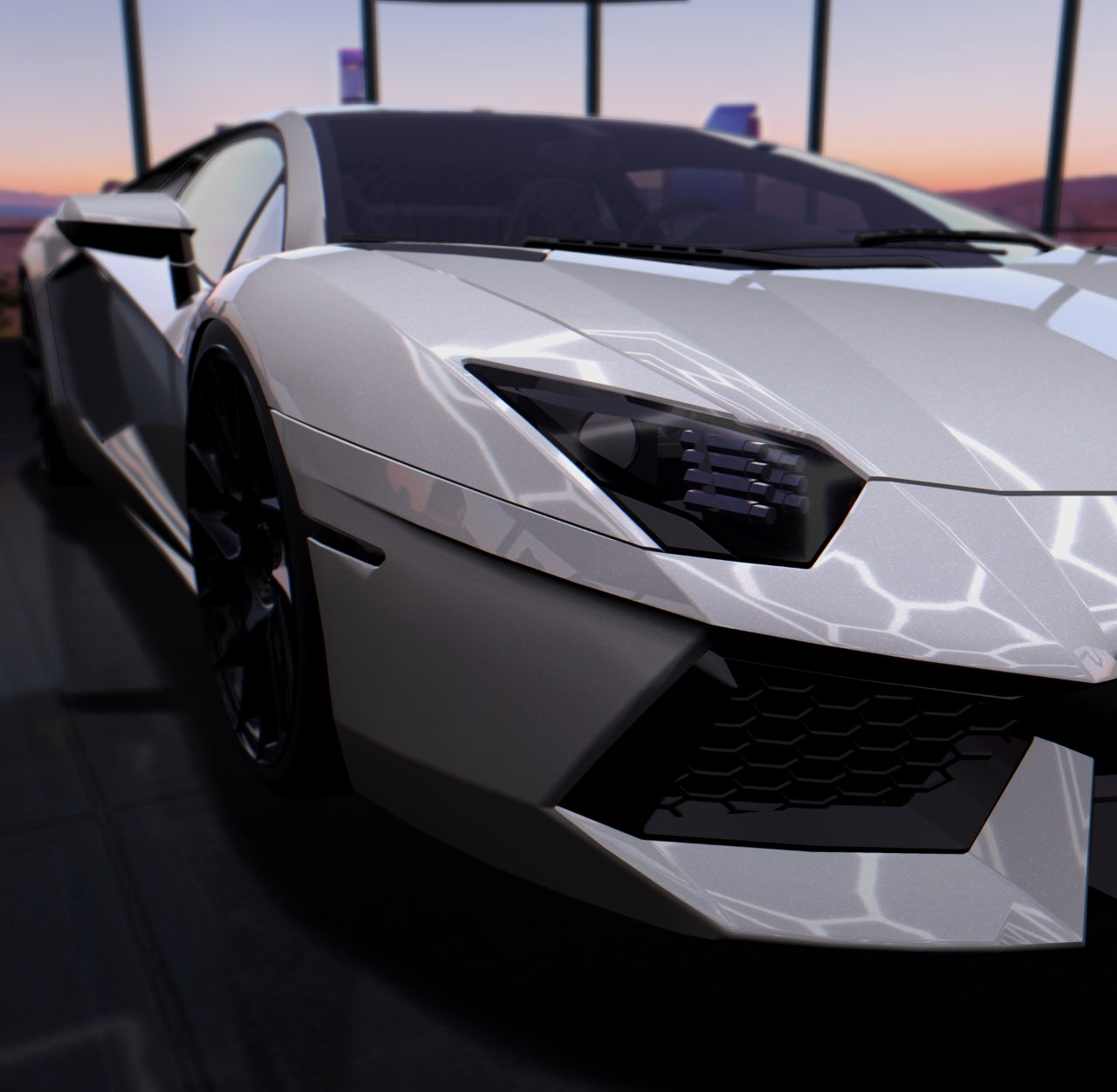 Gloss Paint Metallic Snow White