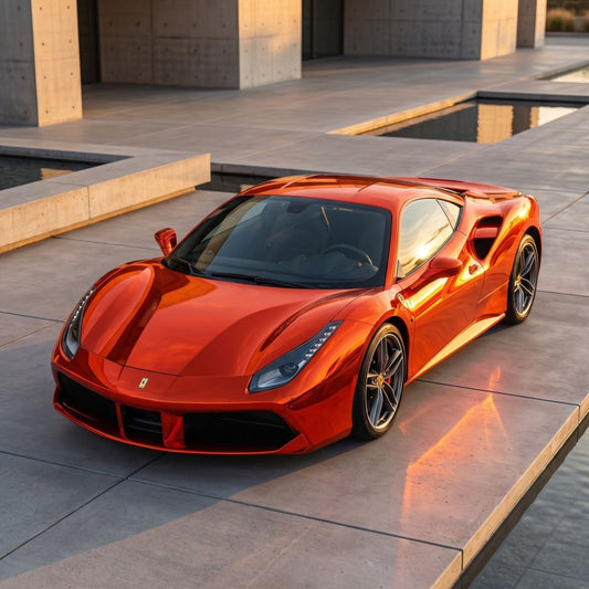 Hyper Gloss Orange Chrome PPF - Aura Vinyl
