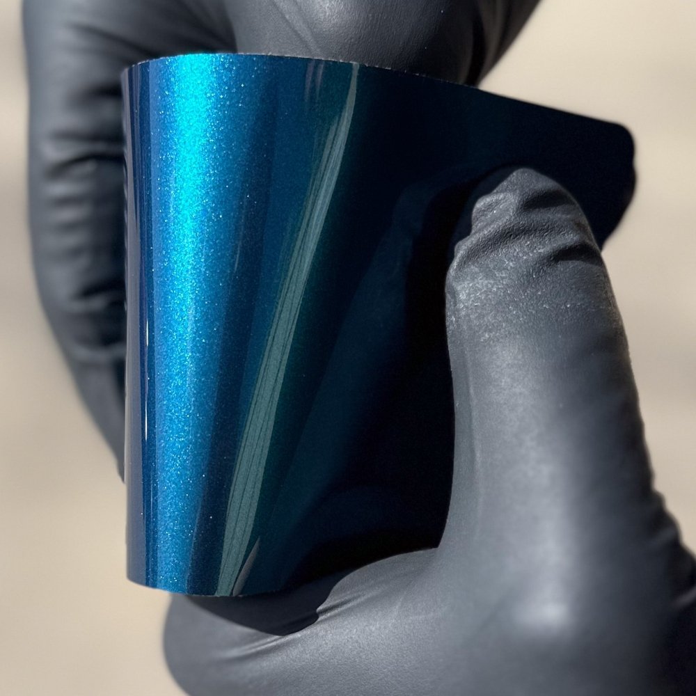 Hyper Gloss Paint Metallic Midnight Teal PPF - Aura Vinyl