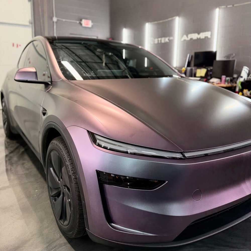 Hyper Matte Grey Purple Shift PPF - Aura Vinyl