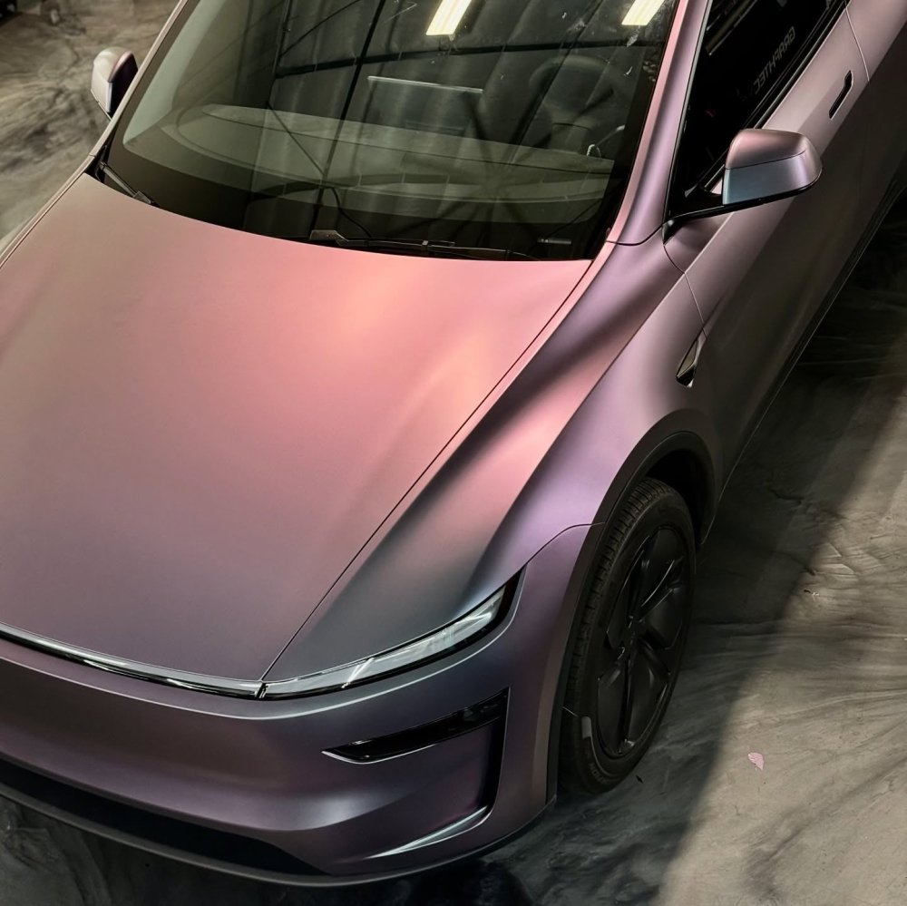 Hyper Matte Grey Purple Shift PPF - Aura Vinyl