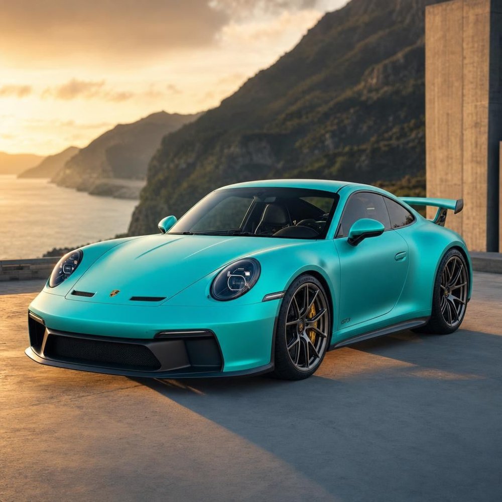 Hyper Matte Teal Chrome PPF - Aura Vinyl