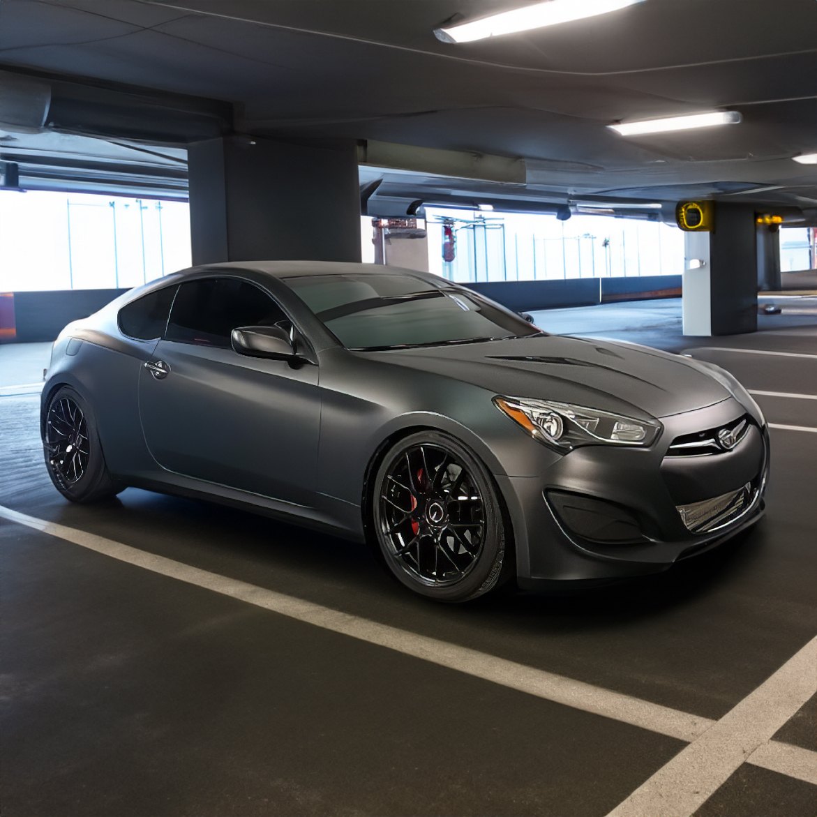 matte metallic black 