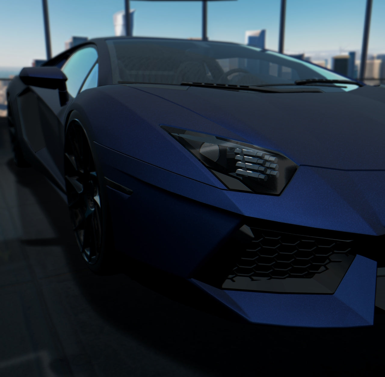 Matte Blue Matte Metallic Midnight Blue - Aura Vinyl