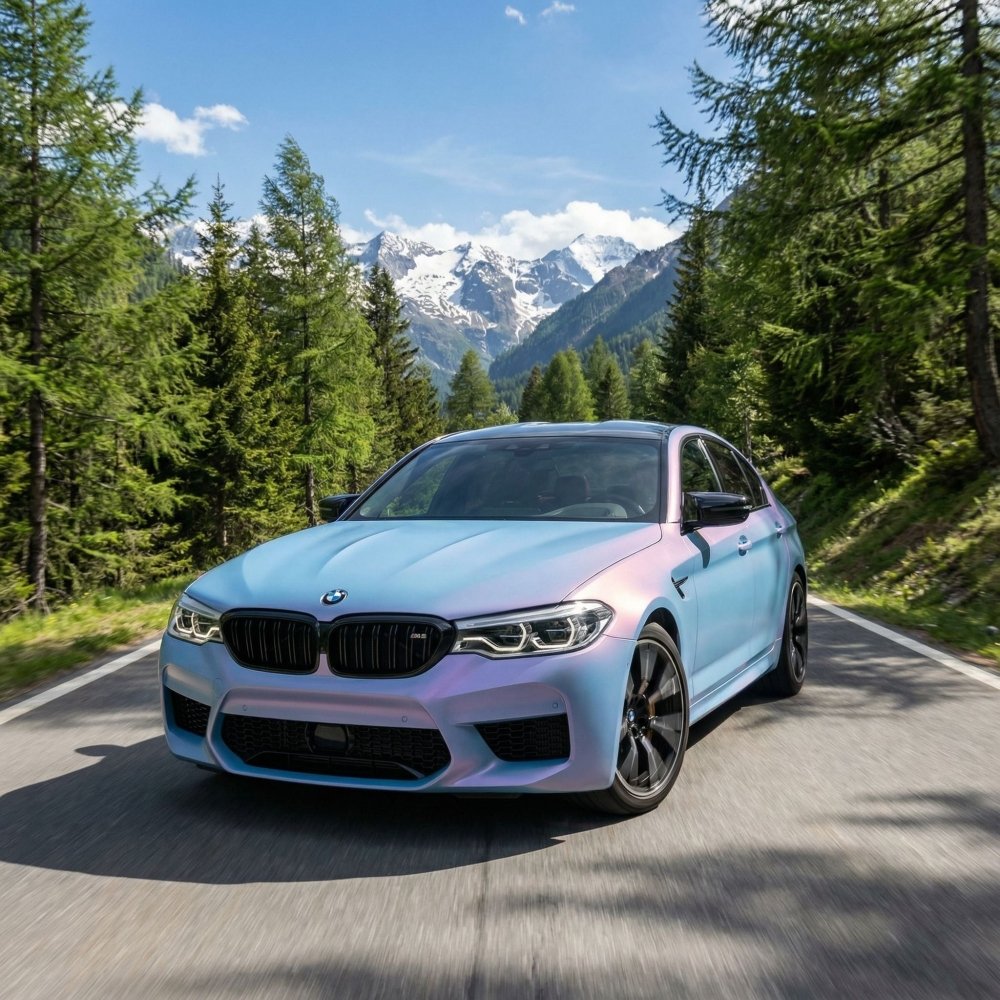 Satin Blue Pink Shift - Aura Vinyl