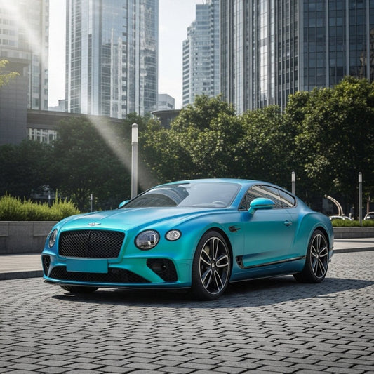 Satin Diamond Miami Blue Gold Shift - Aura Vinyl