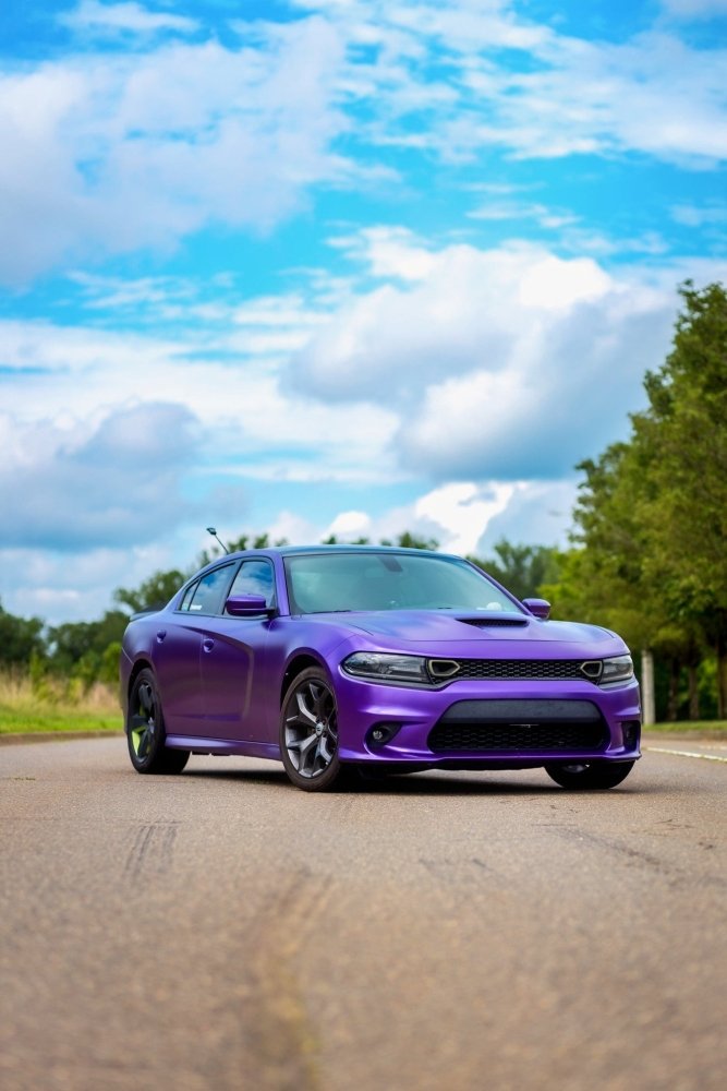 Satin Diamond Violet Purple - Aura Vinyl