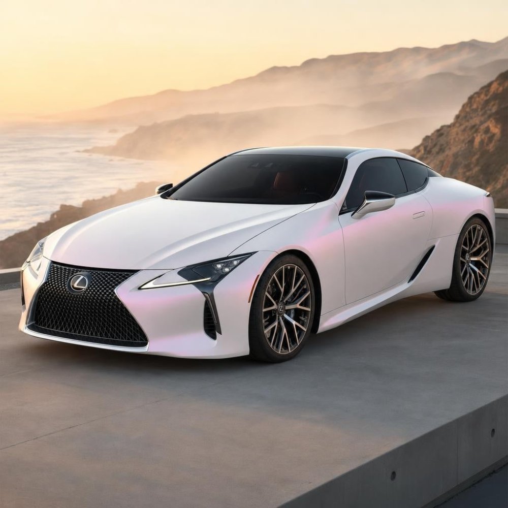 Satin Diamond White Red Shift - Aura Vinyl