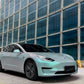 Satin Grey Green Shift - Aura Vinyl
