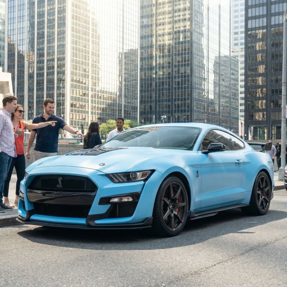 Satin Metallic Sky Blue - Aura Vinyl