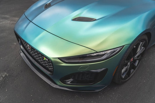 Satin Nebula Jungle Green Blue - Aura Vinyl