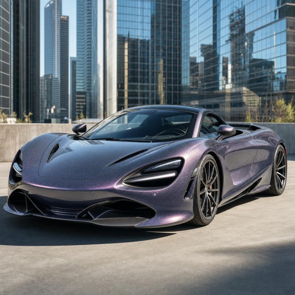 Ultra Gloss Diamond Dark Grey Purple Shift - Aura Vinyl