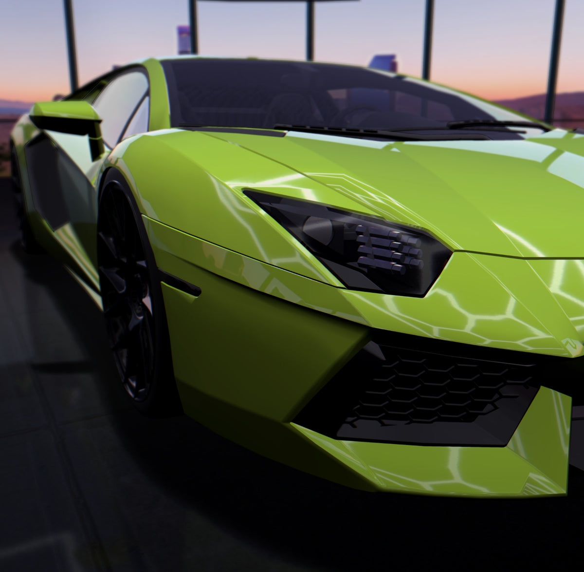 Apple Green Car Wrap