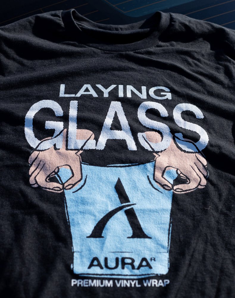 Aura Laying Glass T-Shirt - Aura Vinyl