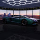 Gloss Diamond Nebula Green Purple - Aura Vinyl