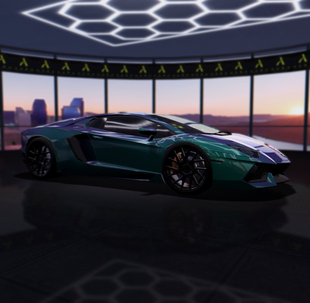 Gloss Diamond Nebula Green Purple - Aura Vinyl