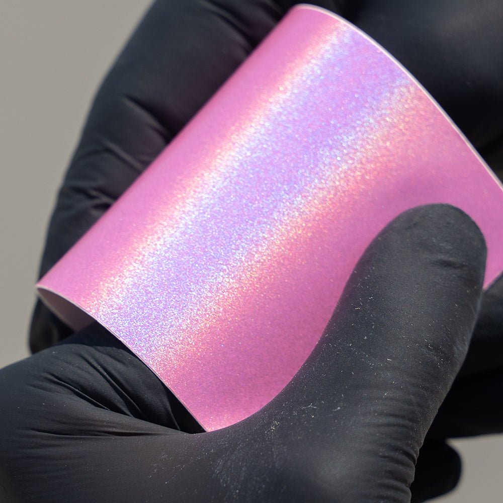 Gloss Iridescent Pink Sheet Sample