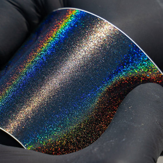 Gloss Iridescent Psychedelic Grey - Aura Vinyl