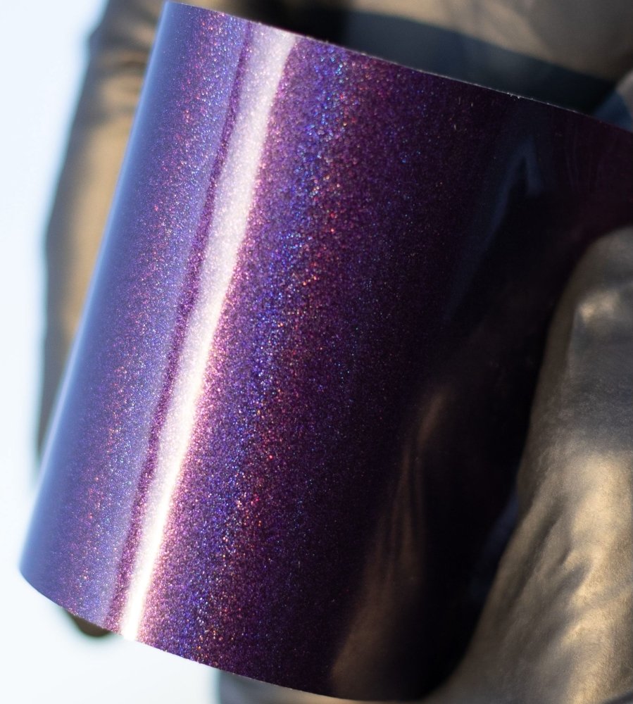Gloss Iridescent Purple Wrap Sample