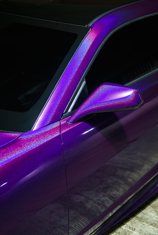 Purple iridescent film