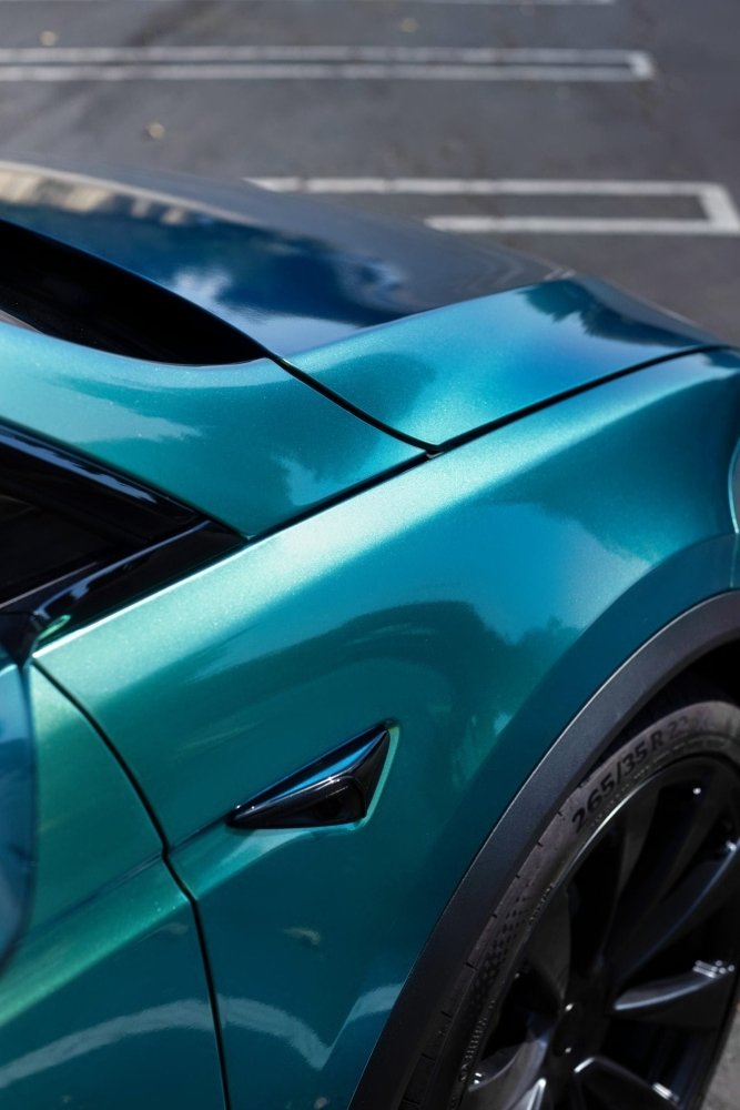 Gloss Nebula Jungle Green Blue - Aura Vinyl