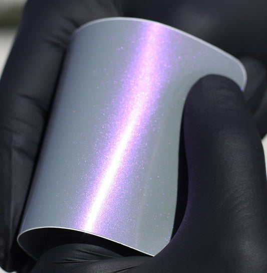 Gloss Nebula Silver Purple - Aura Vinyl
